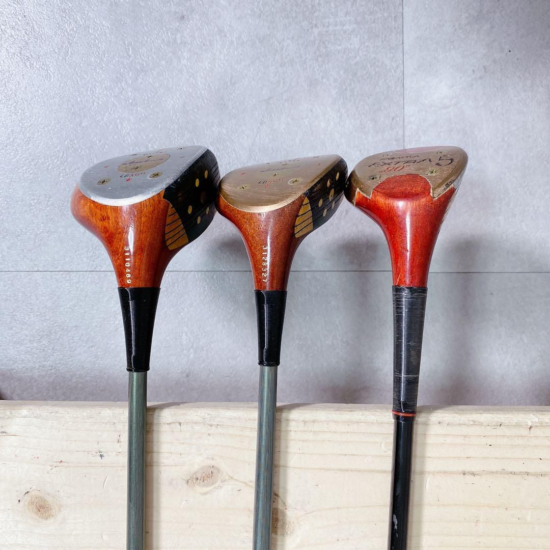 X537 HONMA 1W 3W 5W パーシモン ウッド 3本 ヒロホンマ X537 HONMA 1W 3W 5W パーシモン ウッド 3本 ヒロホンマ - メルカリ