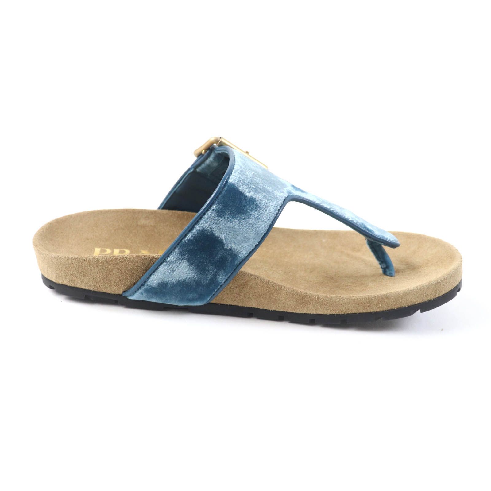 極美品☆PRADA プラダ 1Y392I ベルトデザイン トング サンダル 