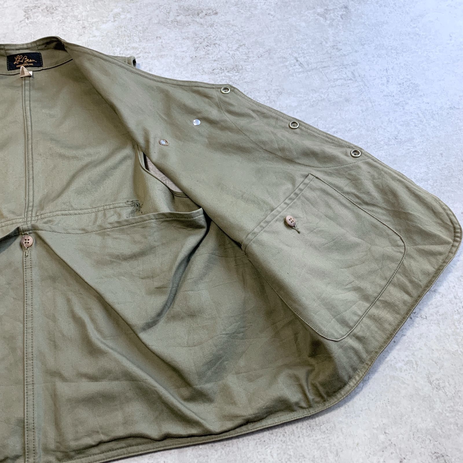 50s L.L.Bean Half Moon Hunting Vest エルエルビーン ハーフ