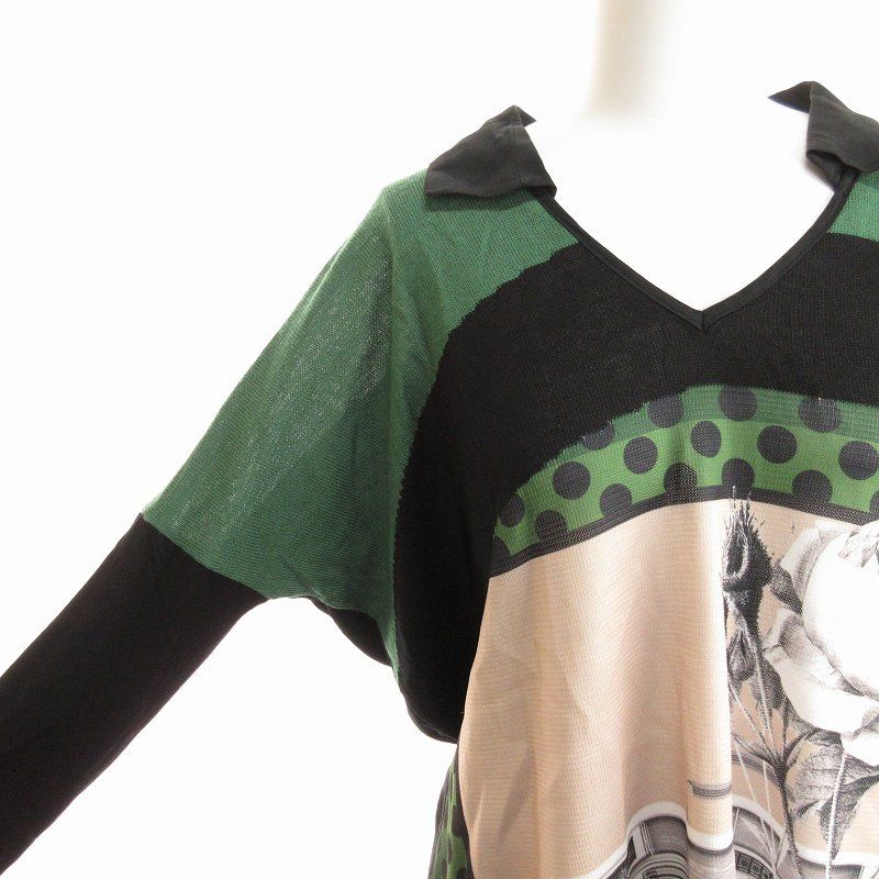 センソユニコ Senso unico pianura studio セーター 38 99 グリーン  