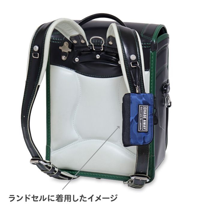 キーケース パスケース リール付き 迷彩柄 (L25406) 伸びる リール