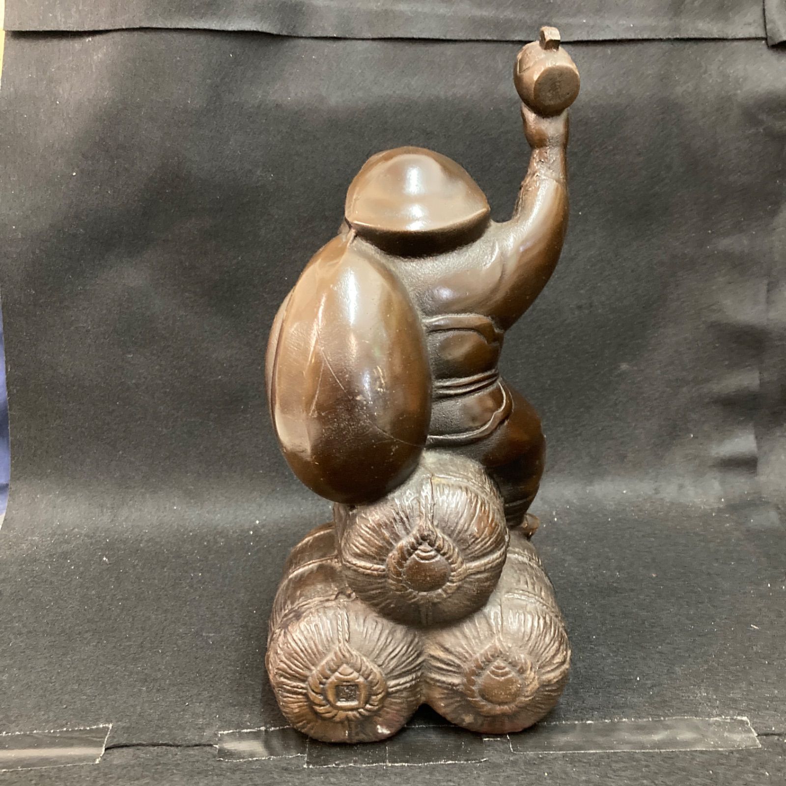 恵比寿様 鉄製 布袋像 大黒天 福耳 縁起物 七福神 神様 鉄