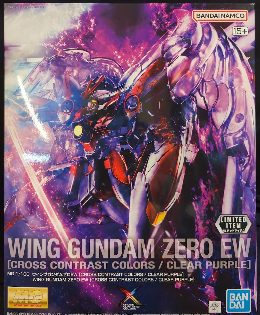 BANDAI SPIRITS MG 1|100 機動戦士ガンダムW ウイングガンダムゼロEW CROSS CONTRAST COLORS | CLEAR PURPLE LIMITED