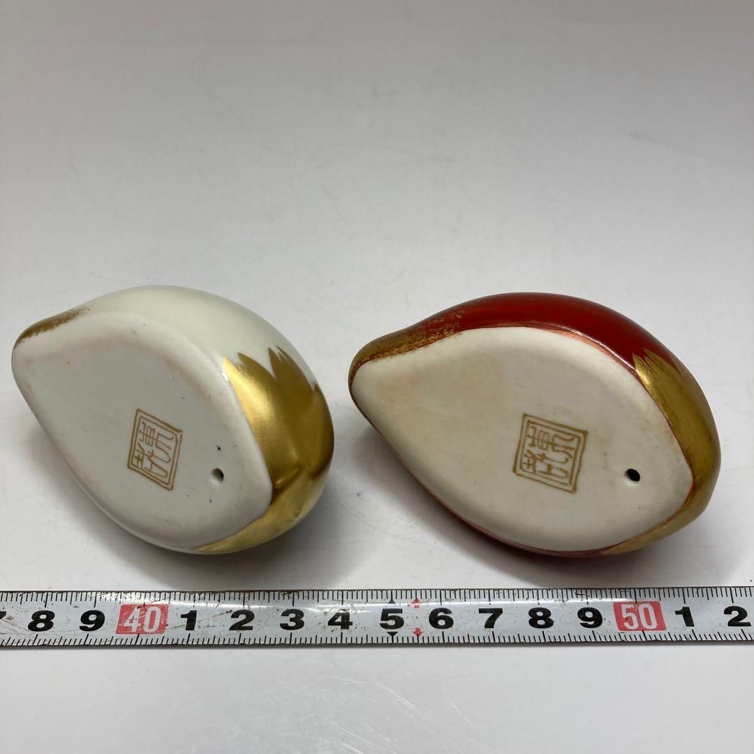 東哉製　紅白鶴置物　共箱　横幅8㎝　東Y5-1117② 東哉製 紅白鶴置物 共箱 横幅8㎝ 東Y5-1117② - メルカリ