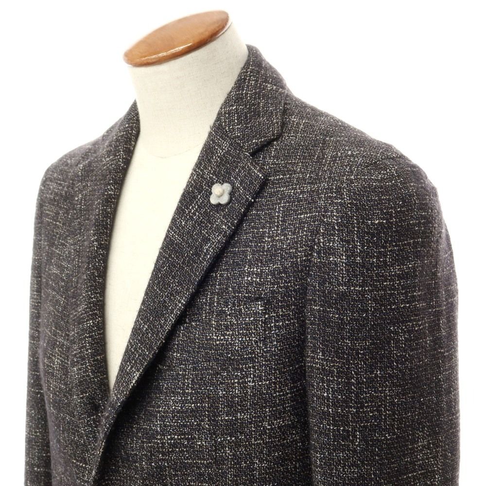 中古】ラルディーニ LARDINI ウールコットン 3B テーラードジャケット ブラックxブラウン【サイズ46】【メンズ】 - メルカリ