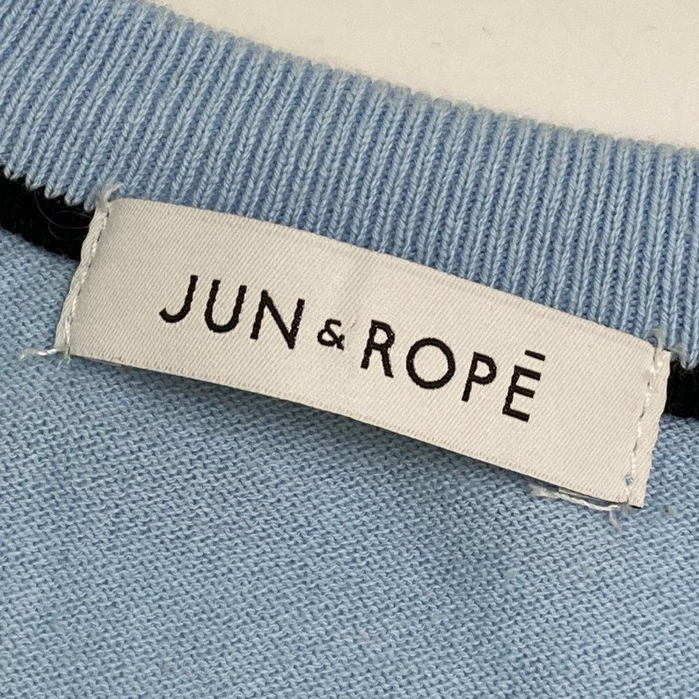 サイズ：S JUN&ROPE ジュン アンド ロペ Vネック ニットセーター