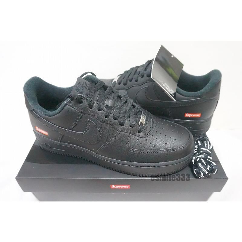 送料無料☆匿名配送☆新品】国内黒タグSUPREME x NIKE AIR FORCE 1 LOW 