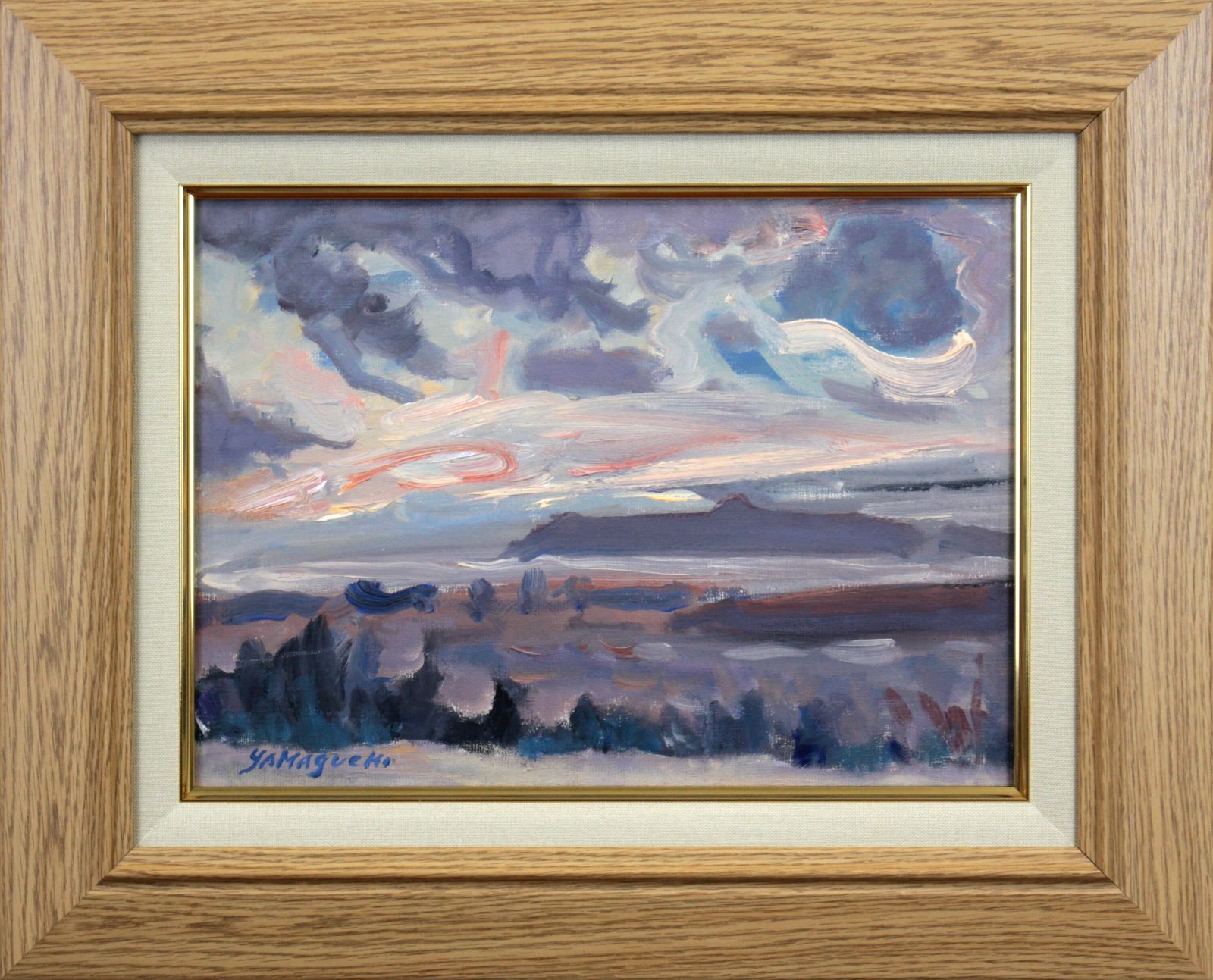 【【真作】　作者不明　風景画　イタリア絵画　F10号　油絵　インテリア　壁掛け 作家不明『風景』油彩画 絵画 真作】 作者不明 風景画 イタリア絵画 F10号