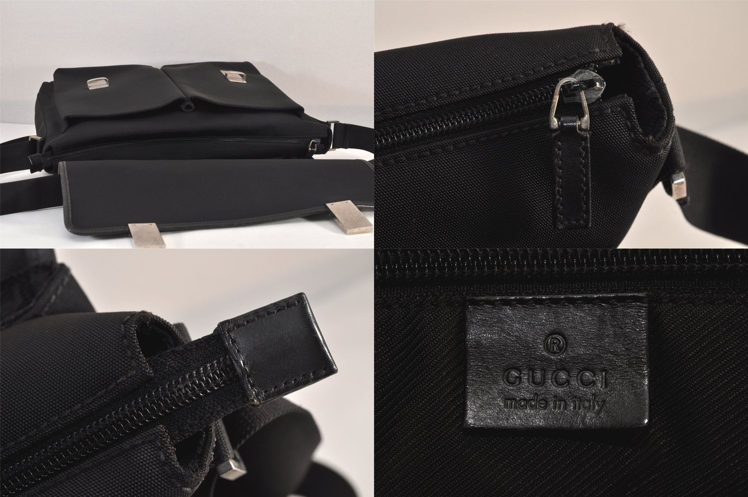 グッチ　GUCCI ワンショルダー　レザー　ナイロン　ヴィンテージ Y2k グッチ GUCCI ワンショルダー レザー ナイロン ヴィンテージ Y2k
