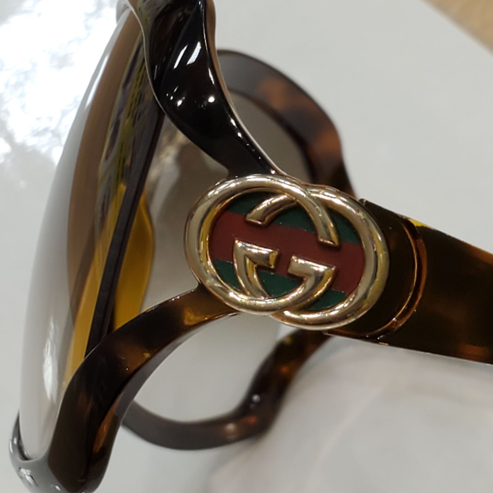 GUCCI シェリーライン インターロッキング サングラス ブラウン べっ甲 GUCCI 本物 グッチ シェリーライン インターロッキングG べっ甲