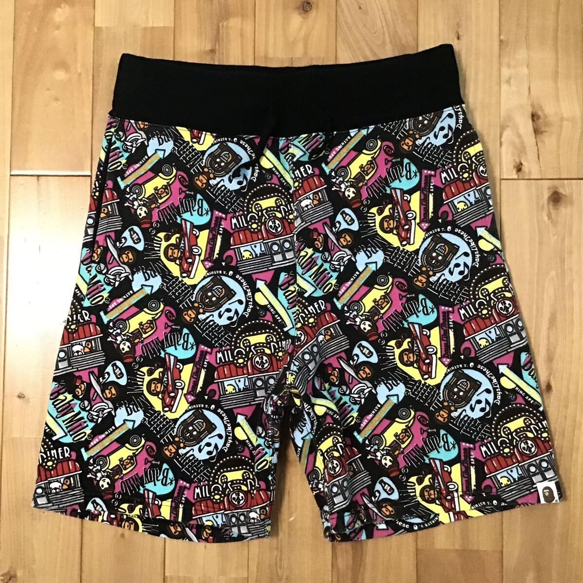 Milo Logo スウェット ハーフパンツ Mサイズ a bathing ape BAPE sweat shorts マイロ エイプ ベイプ アベイシングエイプ  ショーツ NIGO - メルカリ