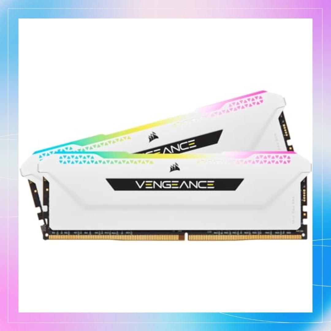 Corsair DDR4-3600MHz デスクトップPC用 メモリ VENGANCE RGB PRO SLシリーズ 32GB [16GB×2枚]  CMH32GX4M2D3600C18W - メルカリ