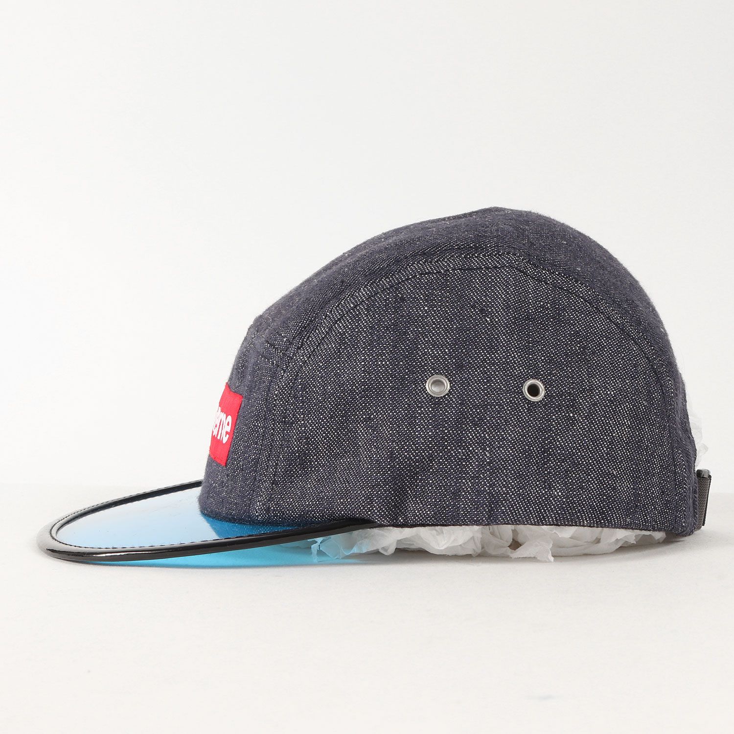 Supreme シュプリーム キャップ クリアバイザー ボックスロゴ デニム