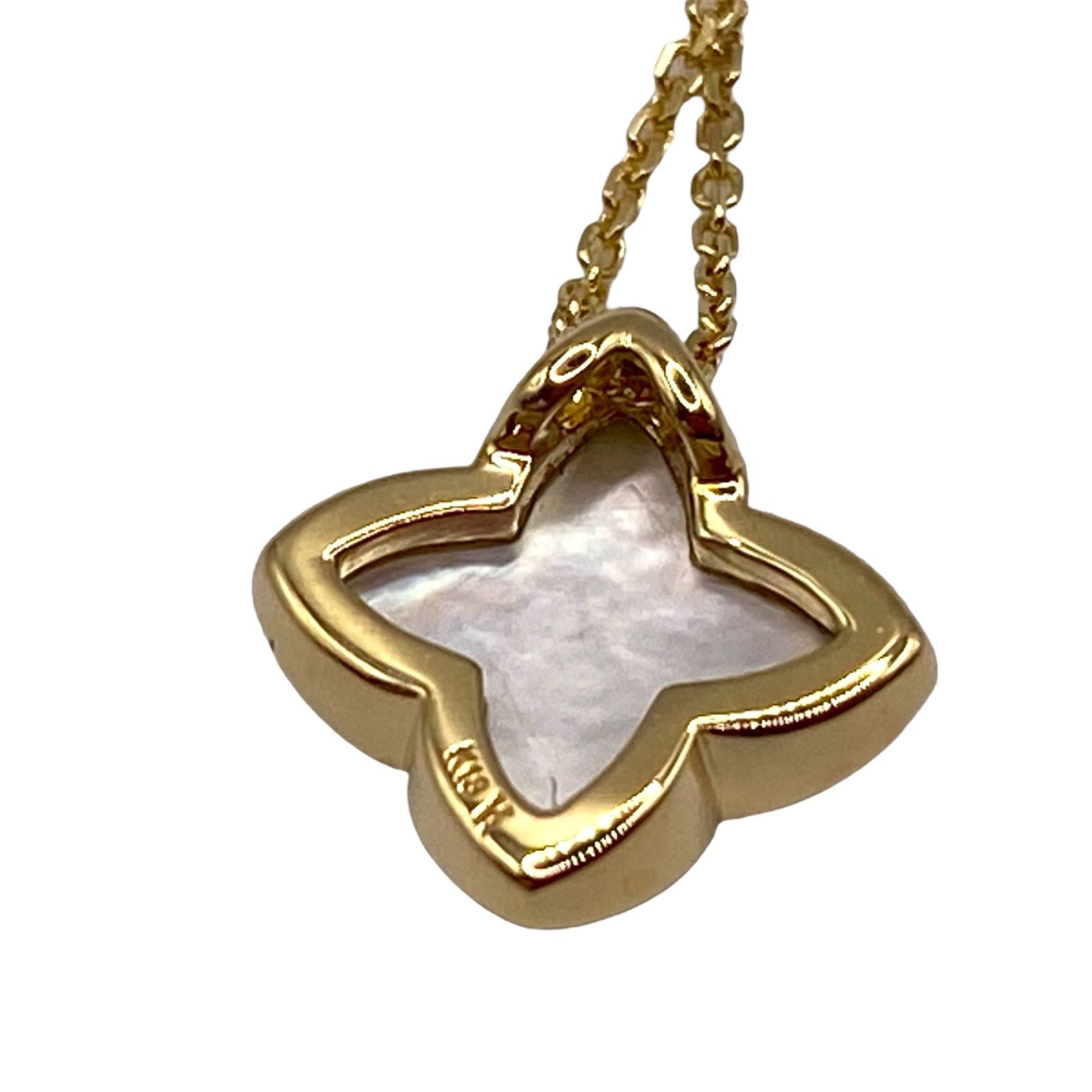 ○美品 ヴァンドーム青山 vendome 18、18金 ホワイト シェル