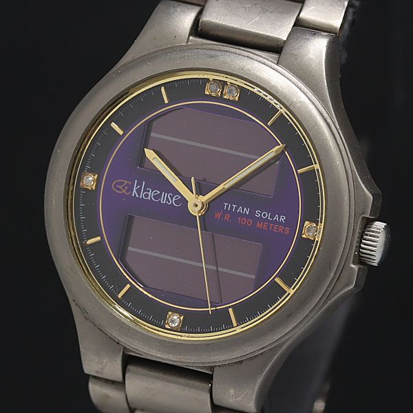 せきせいくうページ クロイゼ ソーラー ブルー文字盤 SK-176-C メンズ腕時計 2000000