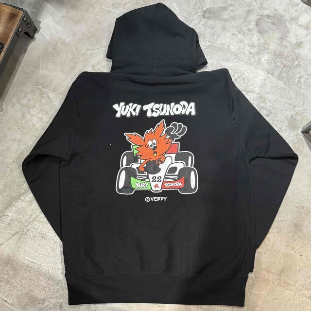 【Lサイズ】VERDY x YUKI TSUNODA Hoodie 角田裕毅 YUKI TSUNODA × VERDY Hoodie ① 角田裕毅 - メルカリ