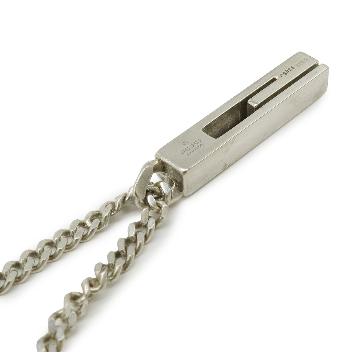 グッチ GUCCI ネックレス プレート ペンダント Gモチーフ