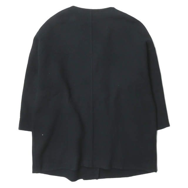 UN アンユーズド Collarless Coat BIGシルエット ウールノー ストラップコート US1213 3 ネイビー アウター g8879