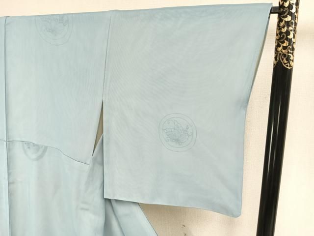 平和屋着物▽訪問着 無双 紗袷 紗×絽 蝶丸文 正絹 逸品 AAAZ9296fy