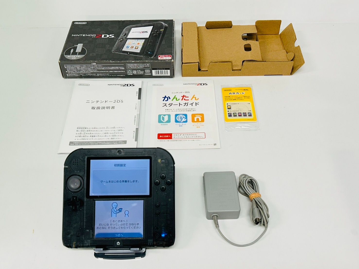 即日発送 Nintendo 2DS クリアブラック/Clear Black 本体 動作確認/初期化済み 箱付き