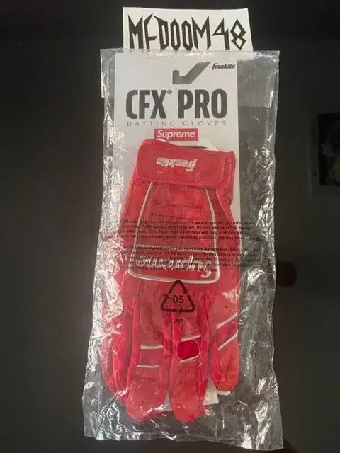 22SS Supreme シュプリーム x フランクリン CFX プロ バッティング グローブ レッド