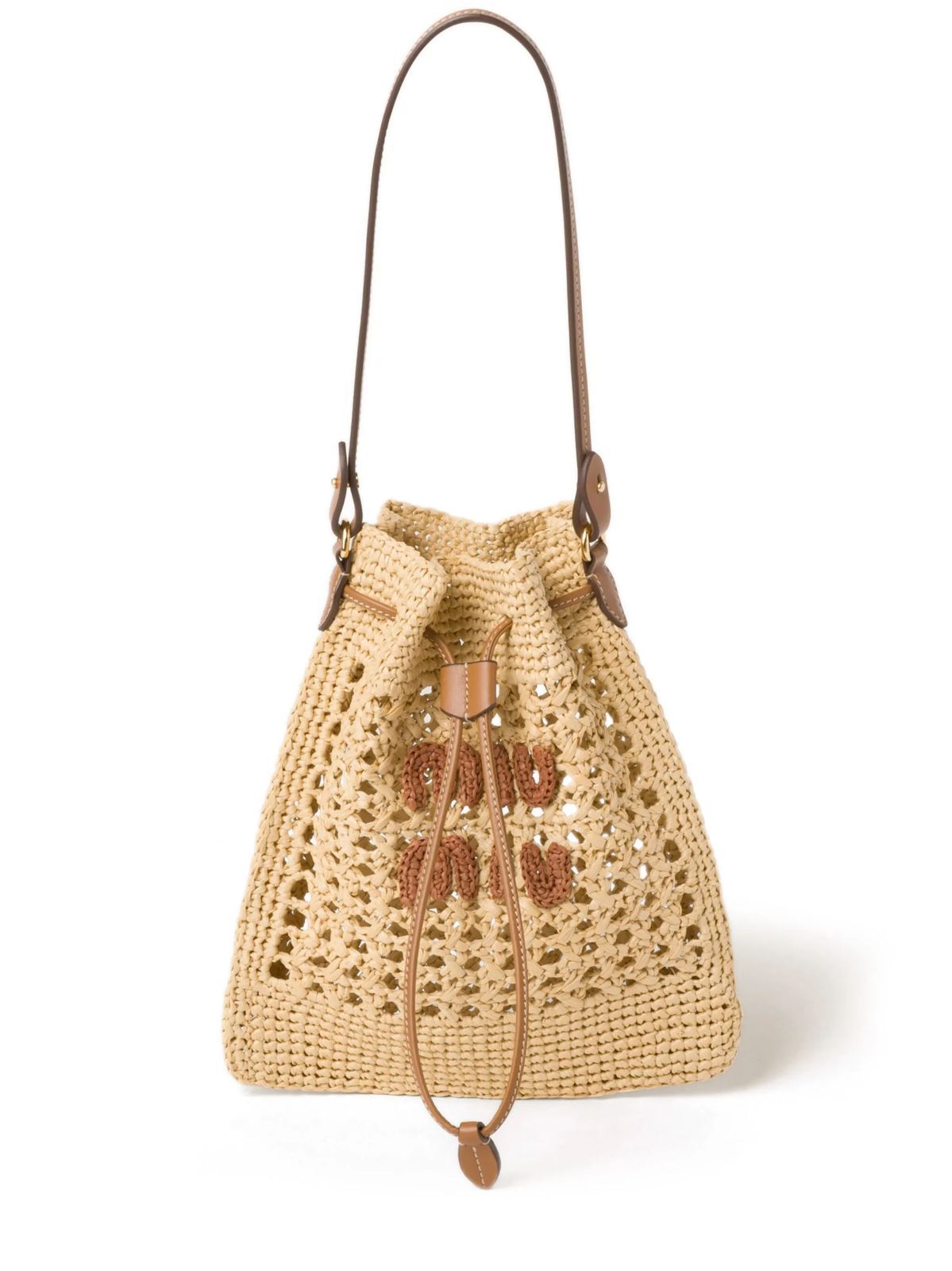 ☆SALE☆【即発】MIUMIU ウーブンファブリック ミニカゴバッグ ☆SALE☆【即発】MIUMIU ウーブンファブリック ミニカゴバッグ