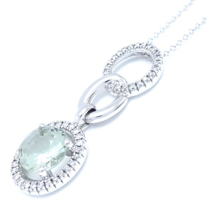 モーブッサン MAUBOUSSIN ヴレモントア ネックレス グリーンアメジスト  