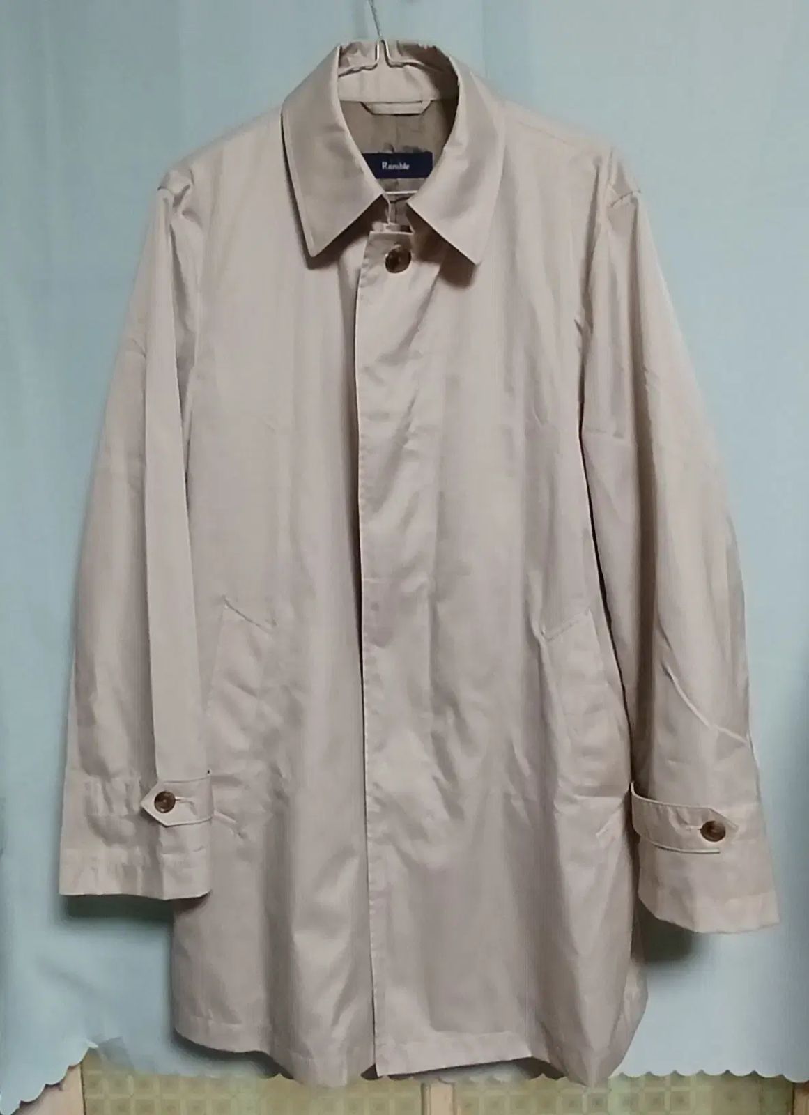 日本 JPN 裏地なし 季節の変わり目 トレンチコート 100 サイズ