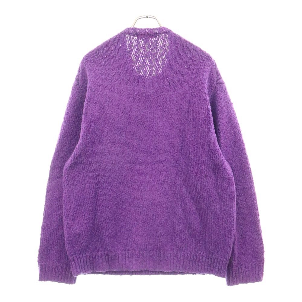 Supreme Bouclé Small Box Sweater Purple Men's - SS24 - US