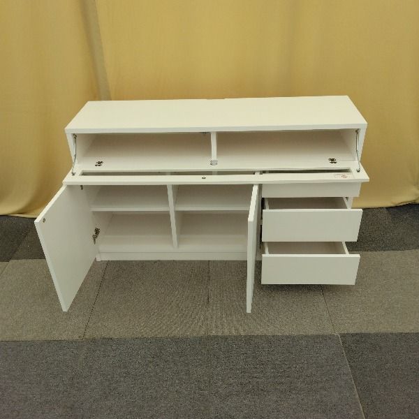 訳アリ 中古】 永野家具工業 テレビ台 キャビネット 収納 幅120cm 高さ 