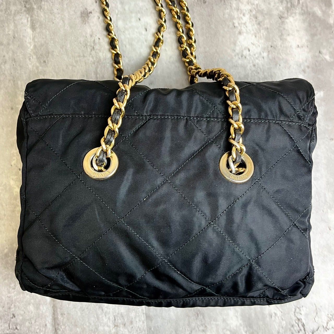 ✨格安✨ PRADA プラダ ショルダーバッグ トートバッグ ゴールド 