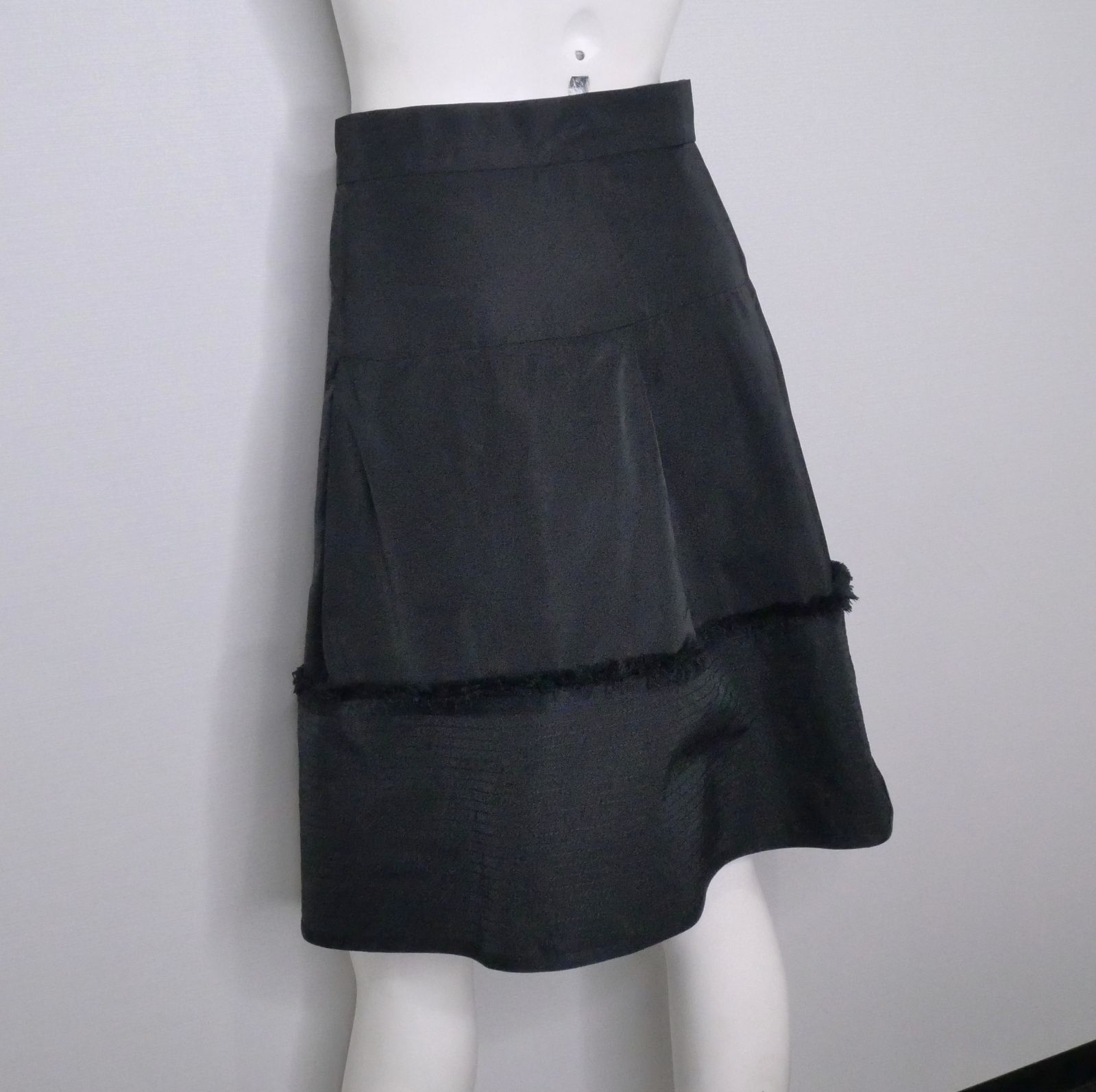 LOUIS VUITTON ルイ ヴィトン フランス製 ブラック ミニスカート GULLKHAN_COM