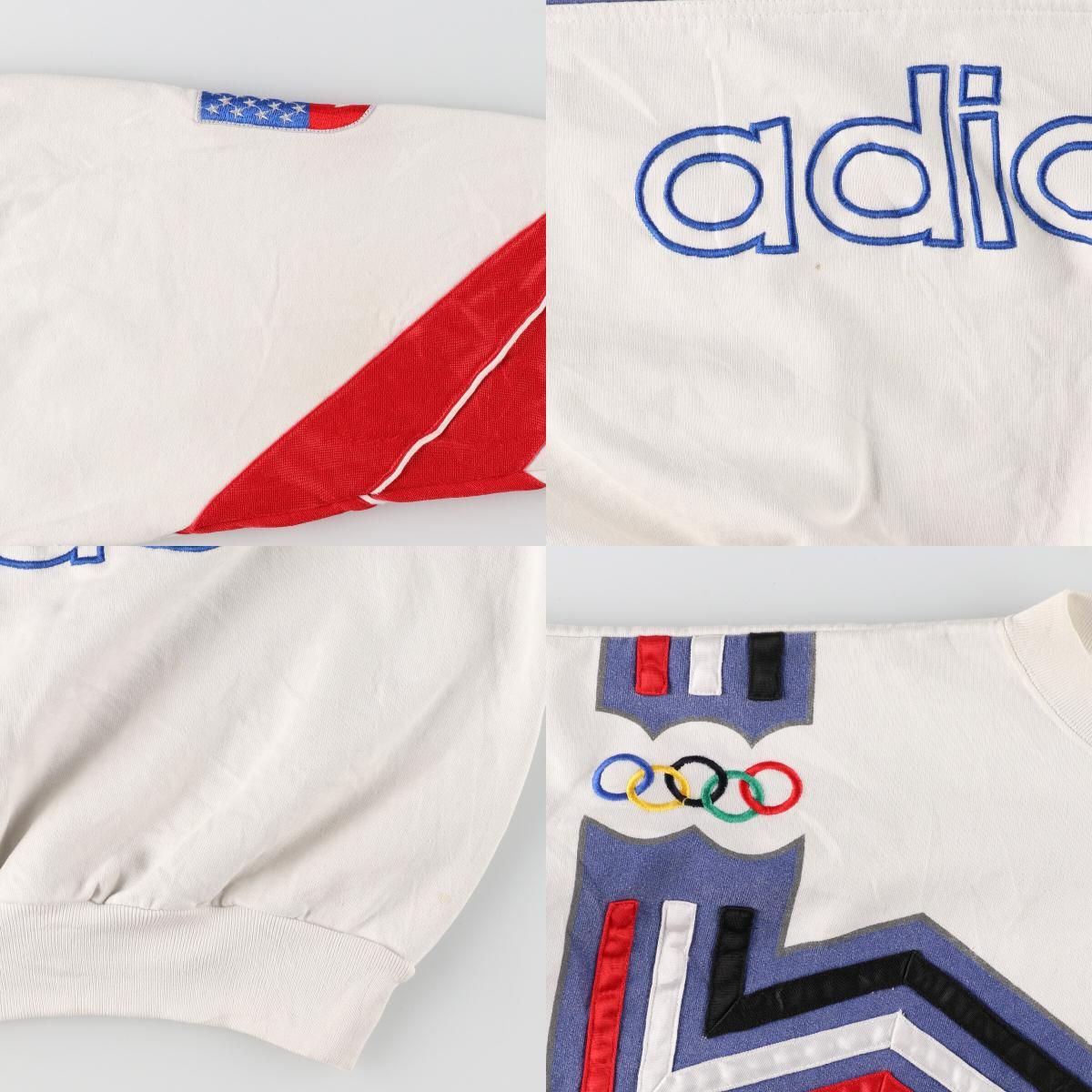 80年代 アディダス adidas LAKE PLACID レークプラシッド冬季オリンピック 1980 スウェットシャツ トレーナー メンズXL ヴィンテージ /evb002669