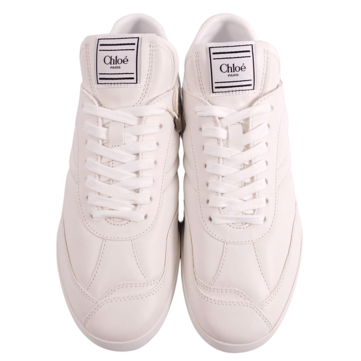 【新品・未使用】SEE BY CHLOE　レザースニーカー Chloe クロエ スニーカー 靴 シューズ レザー ロゴ 国内発送