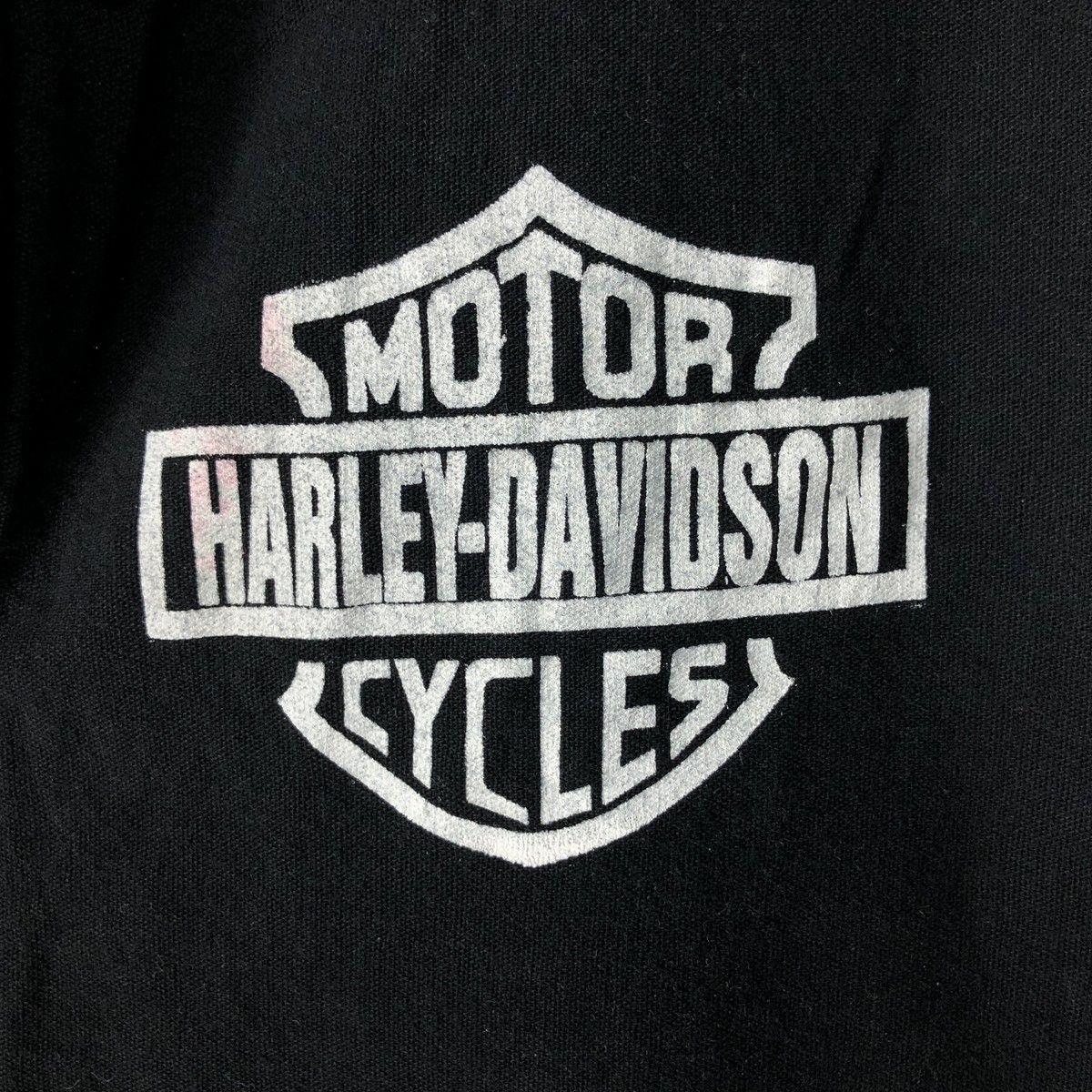 古着 ハーレーダビッドソン Harley-Davidson フード付き ドクロ柄