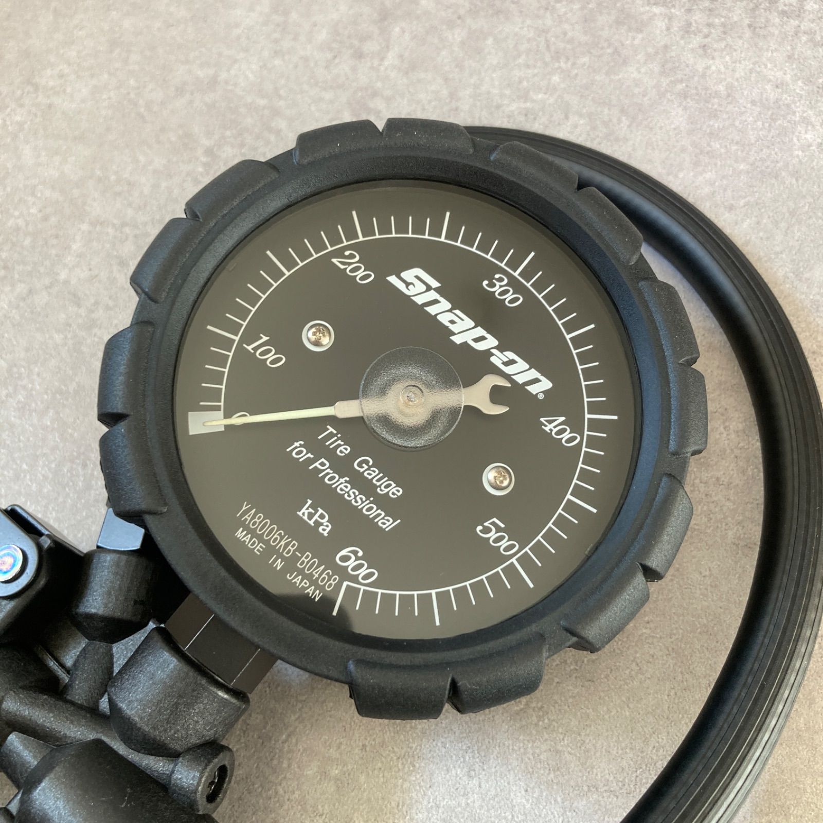 Snap-on スナップオン エアゲージ タイヤゲージ YA8006KB-B ブラック プレッシャーゲージ