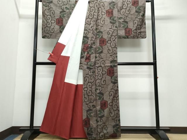 平和屋着物○二代目 川村久太郎 訪問着 樹林文 暈し染め 正絹