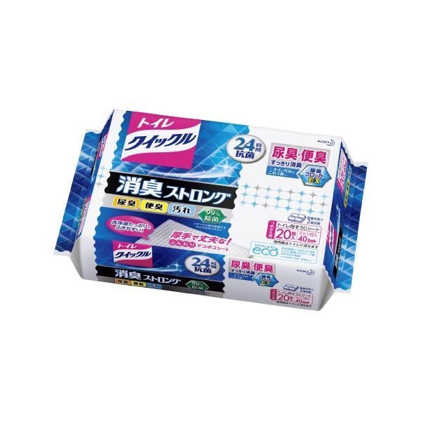 まとめ 花王 トイレクイックル消臭ストロング詰替20枚入 ×10セット