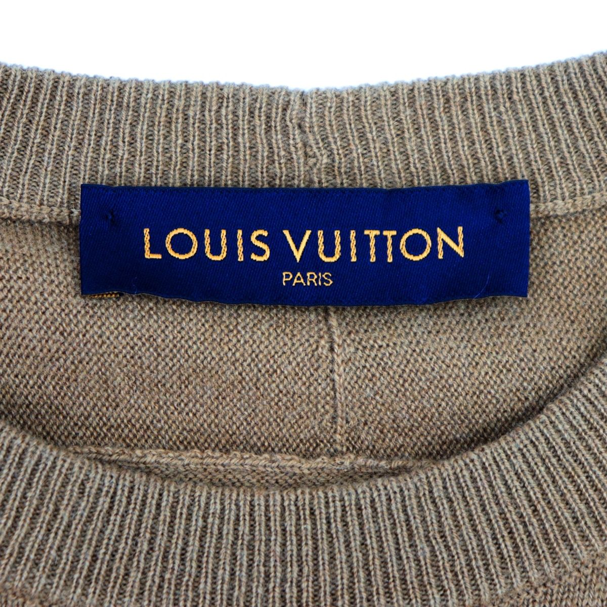 美品 ルイ・ヴィトン 18AW カシミヤ×ビキューナ クルーネックニットセーター メンズ 茶 S LOUIS VUITTON - メルカリ