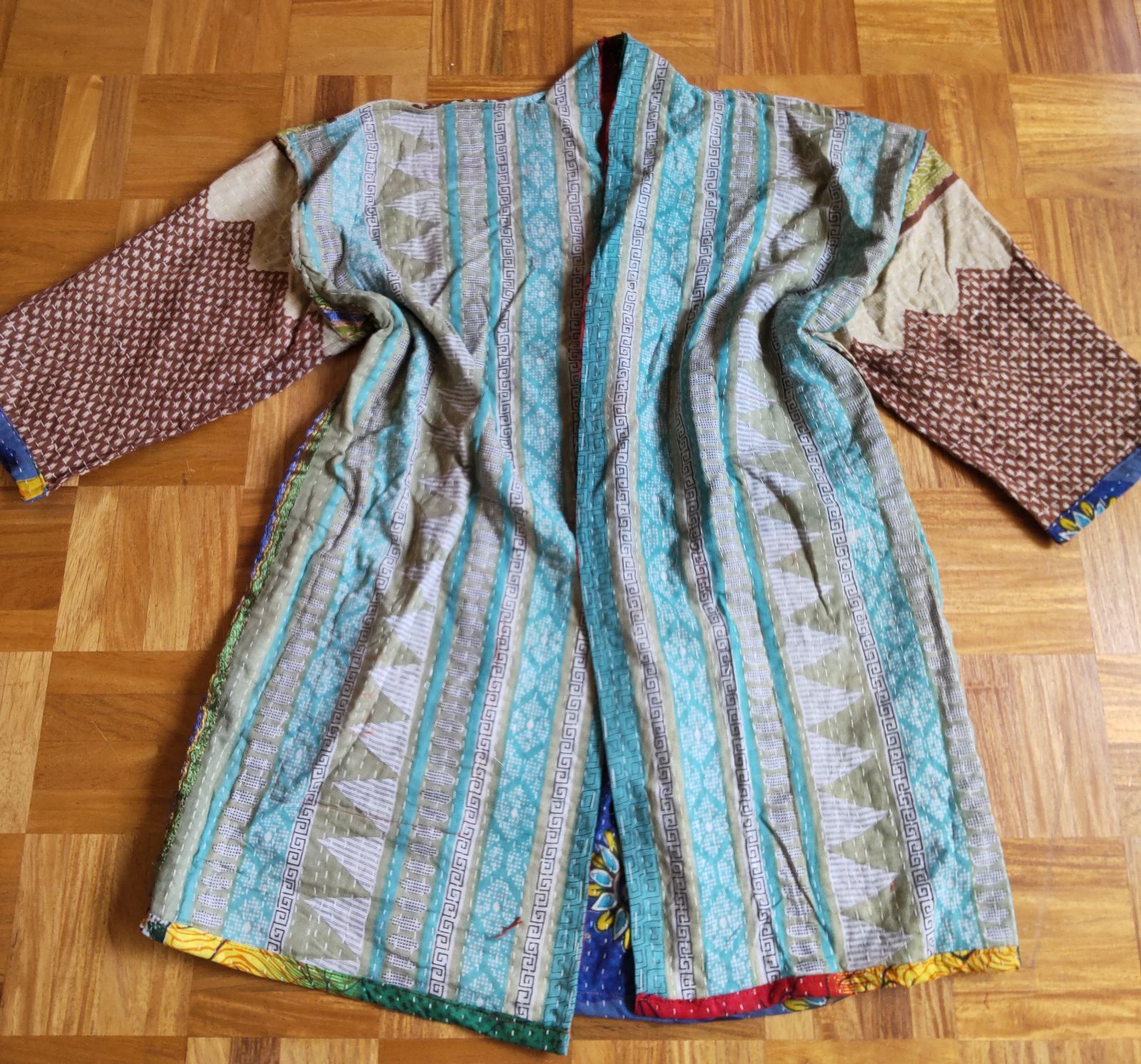 G129 グドゥリー ジャケット 訳あり 刺し子 手刺繍 ラリーキルト