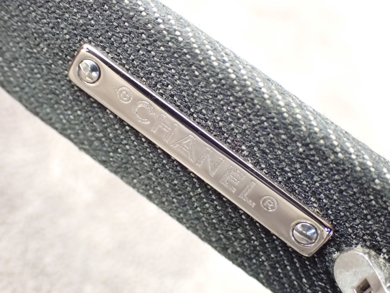 CHANEL シャネル サングラス デニム調 フレームブラック 純正