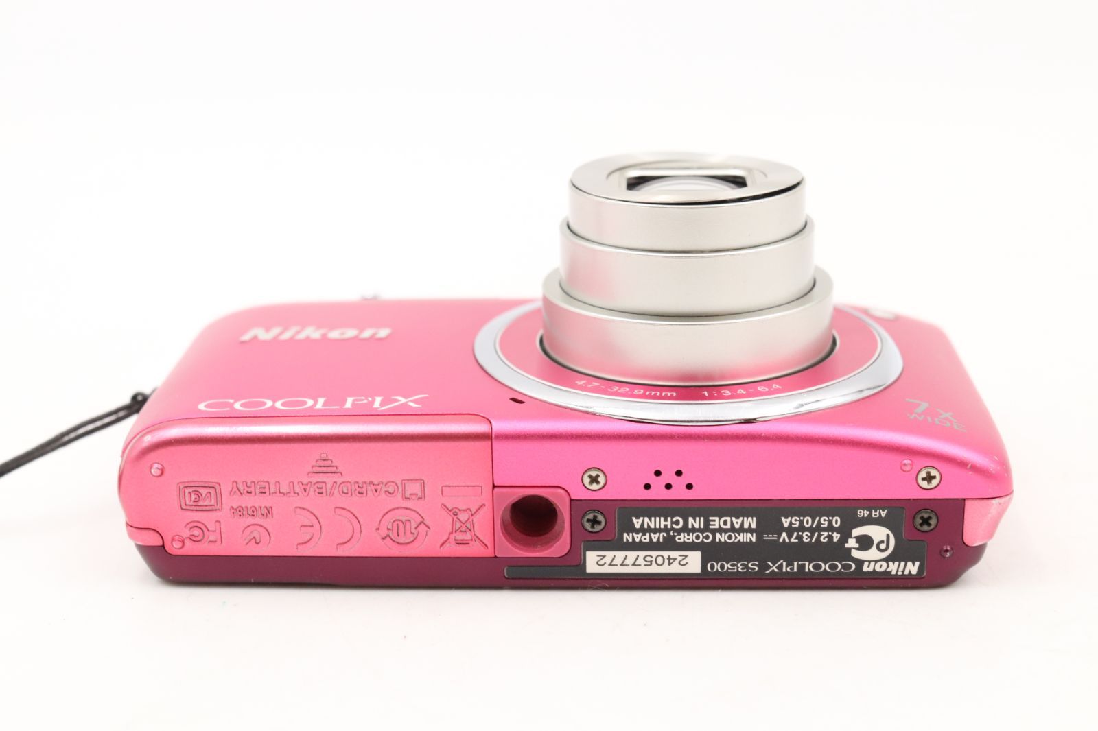 良上品☆ニコン Nikon COOLPIX S3500 ピンク クールピクス コンパクト