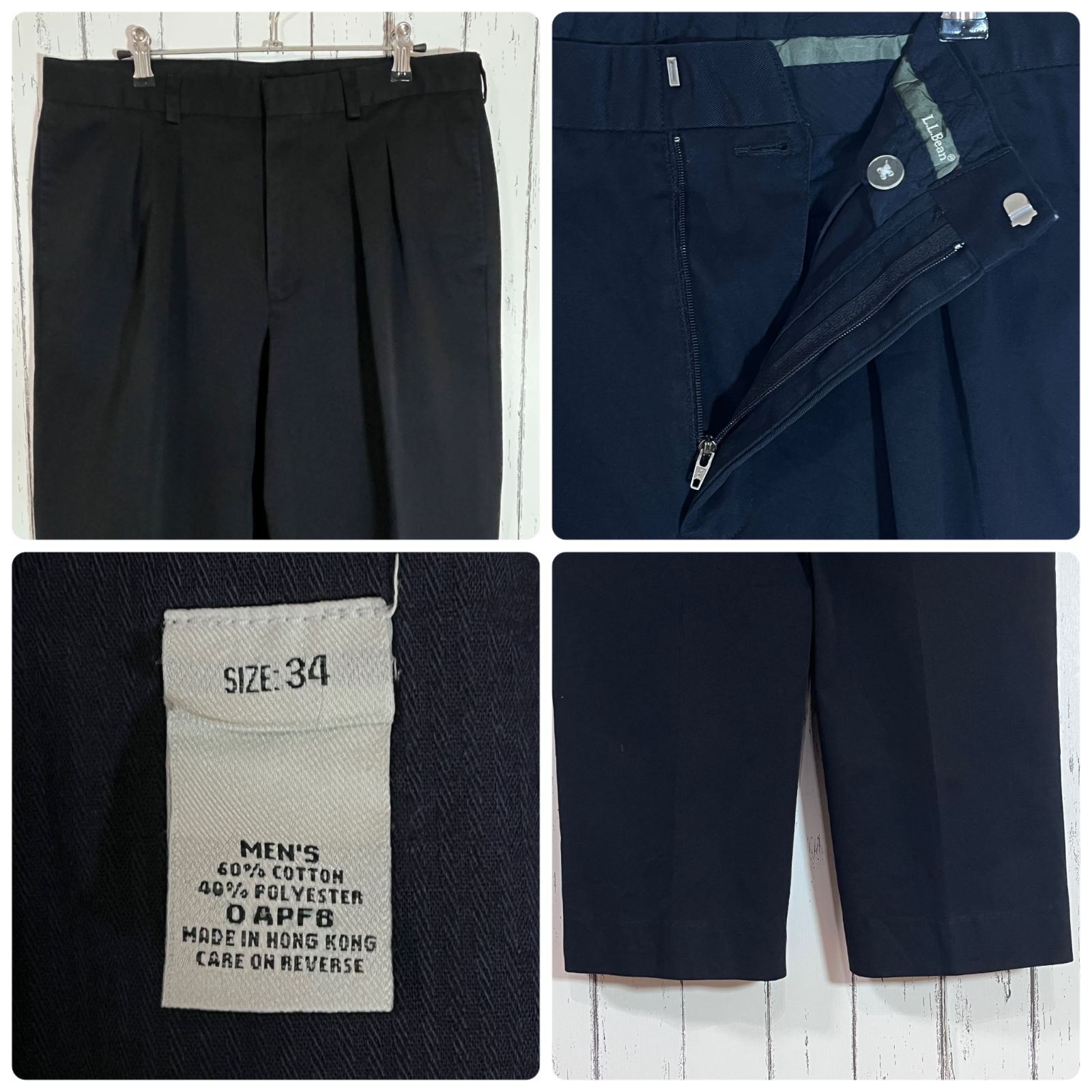美品 L.L.Bean エルエルビーン W34 L32.5 ブラック 黒 BLACK 美品 L.L.Bean エルエルビーン W34 L32.5 ブラック 黒 BLACK