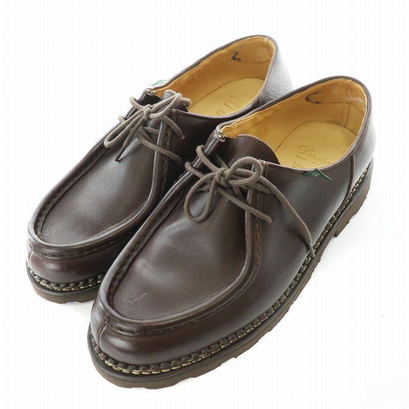 パラブーツ Paraboot MICHAEL ミカエル チロリアンシューズ レザーシューズ 革靴 き 43.5 28cm 茶 ブラウン 715612 |MW