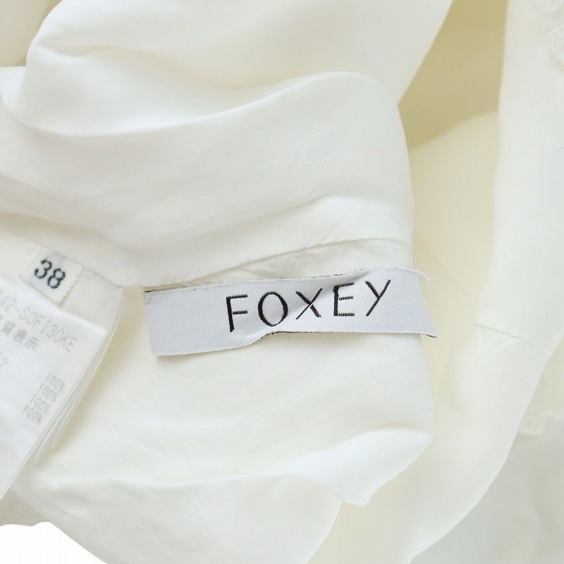 【極美品】 FOXEY NEW YORK ワンピース ベージュ 38 FOXEY NEW YORK - 【美品】FOXEY NEW YORK ノースリーブ