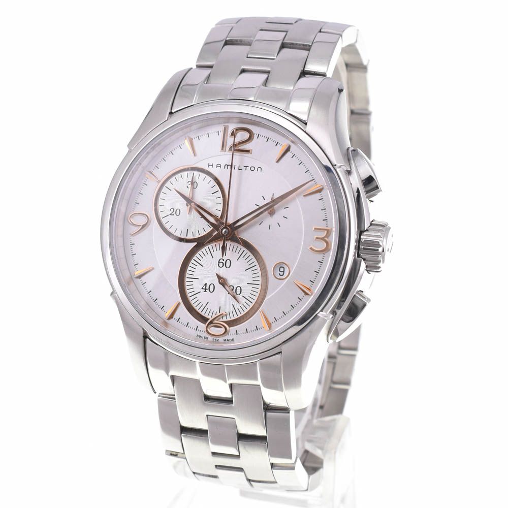 ハミルトン HAMILTON H326120 ジャズマスター クロノグラフ クォーツ メンズ 箱 保証書付き L 143034