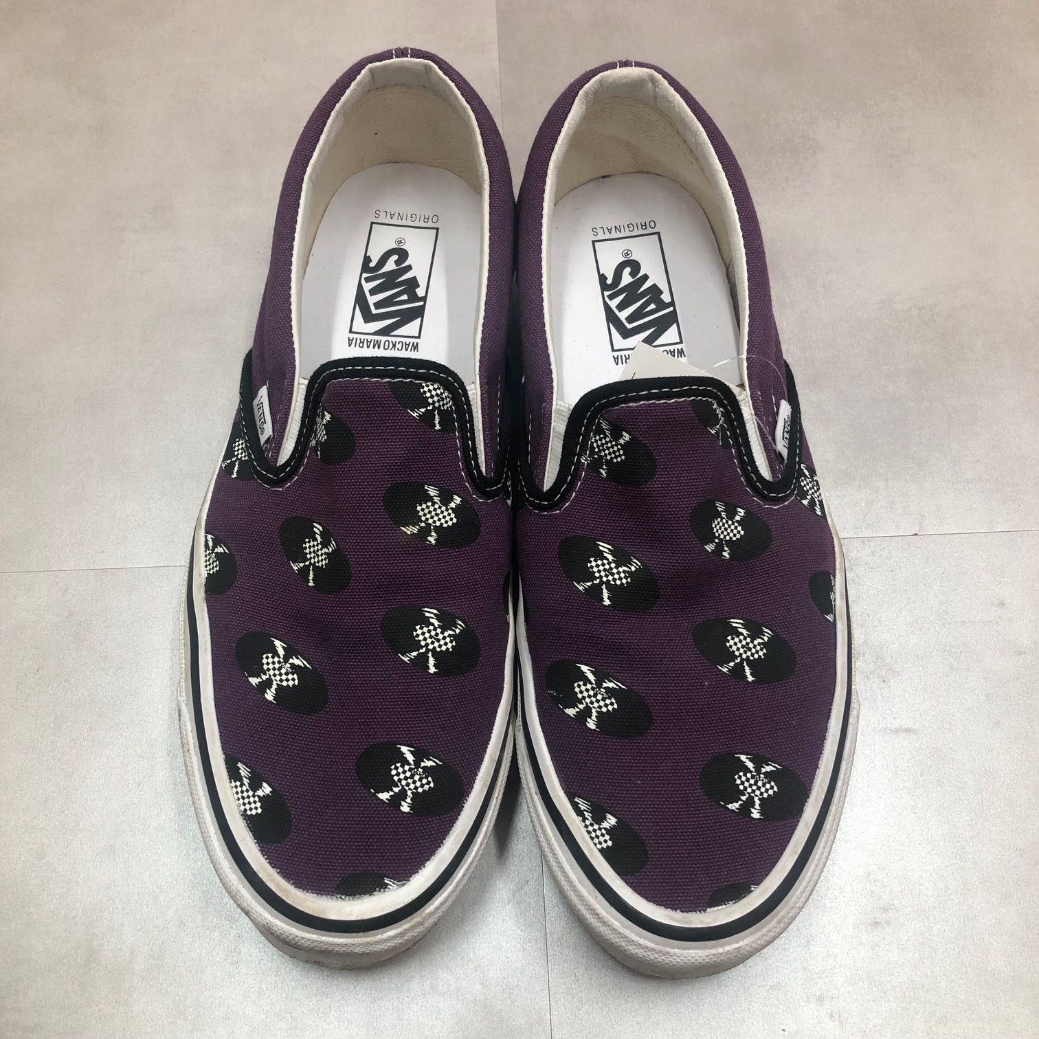 WACKO MARIA Vans by Vault レコード スリッポン スニーカー 