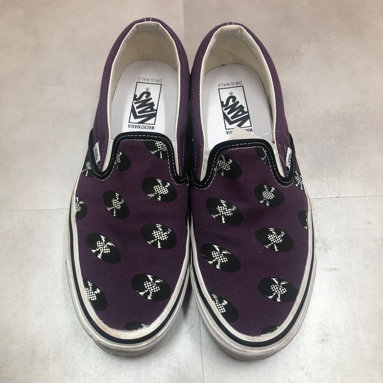 WACKO MARIA Vans by Vault レコード スリッポン スニーカー ワコマリア バンズ 27.5cm 68028A1 - メルカリ