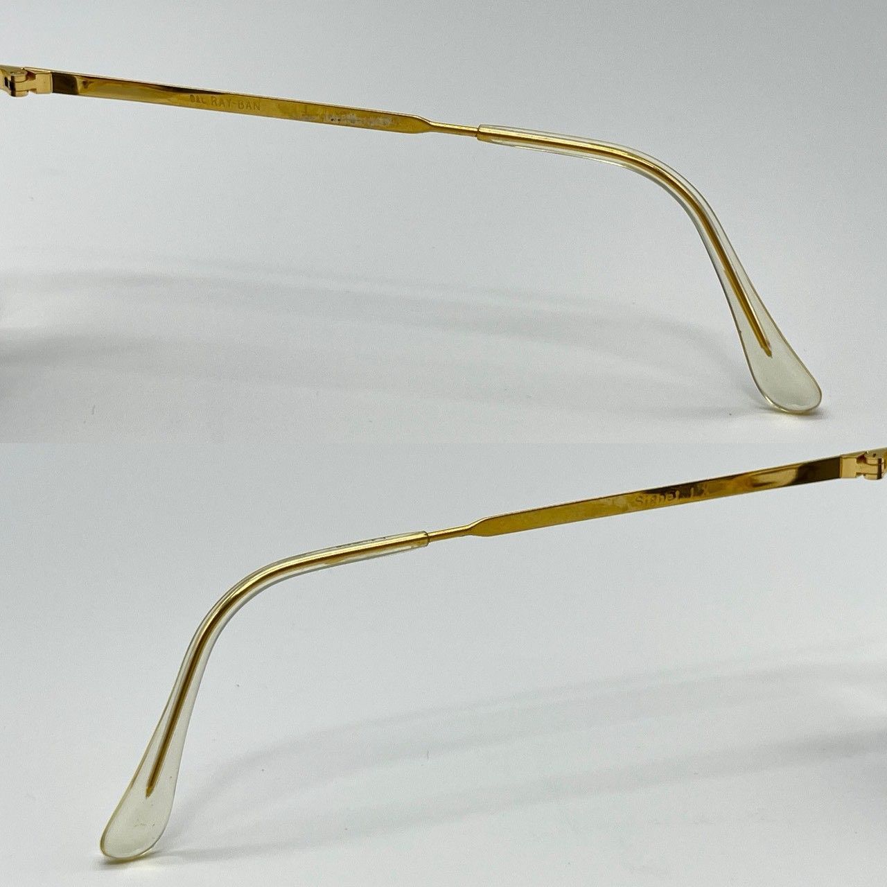 レイバン サングラス 金属素材 ゴールド ブルーグレー 激レア 希少 71010 レイバン サングラス 金属素材 ゴールド ブルーグレー 激レア