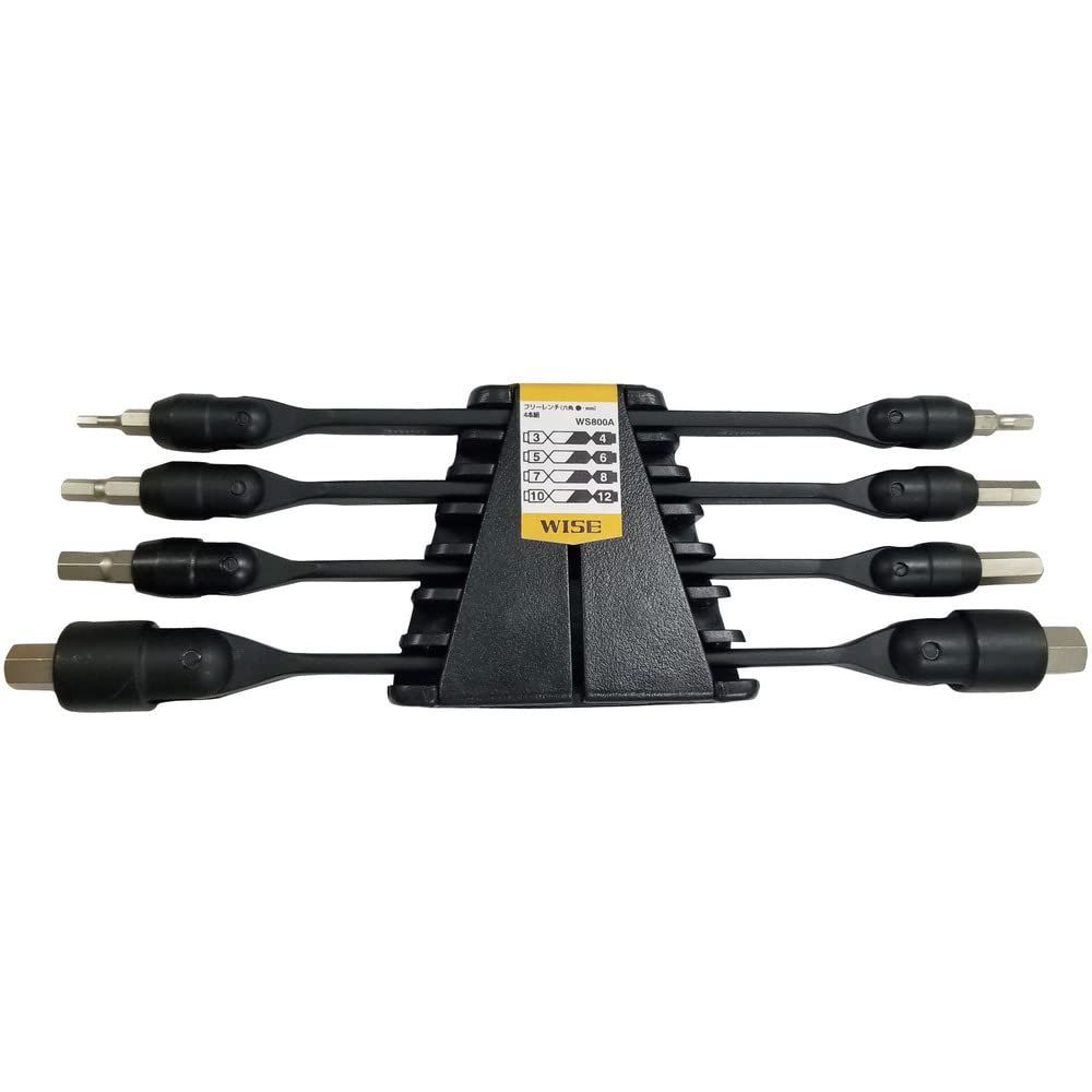 Style 六角 ｍｍ ワイズ WISE フリーレンチ 六角 4本組 WS800A